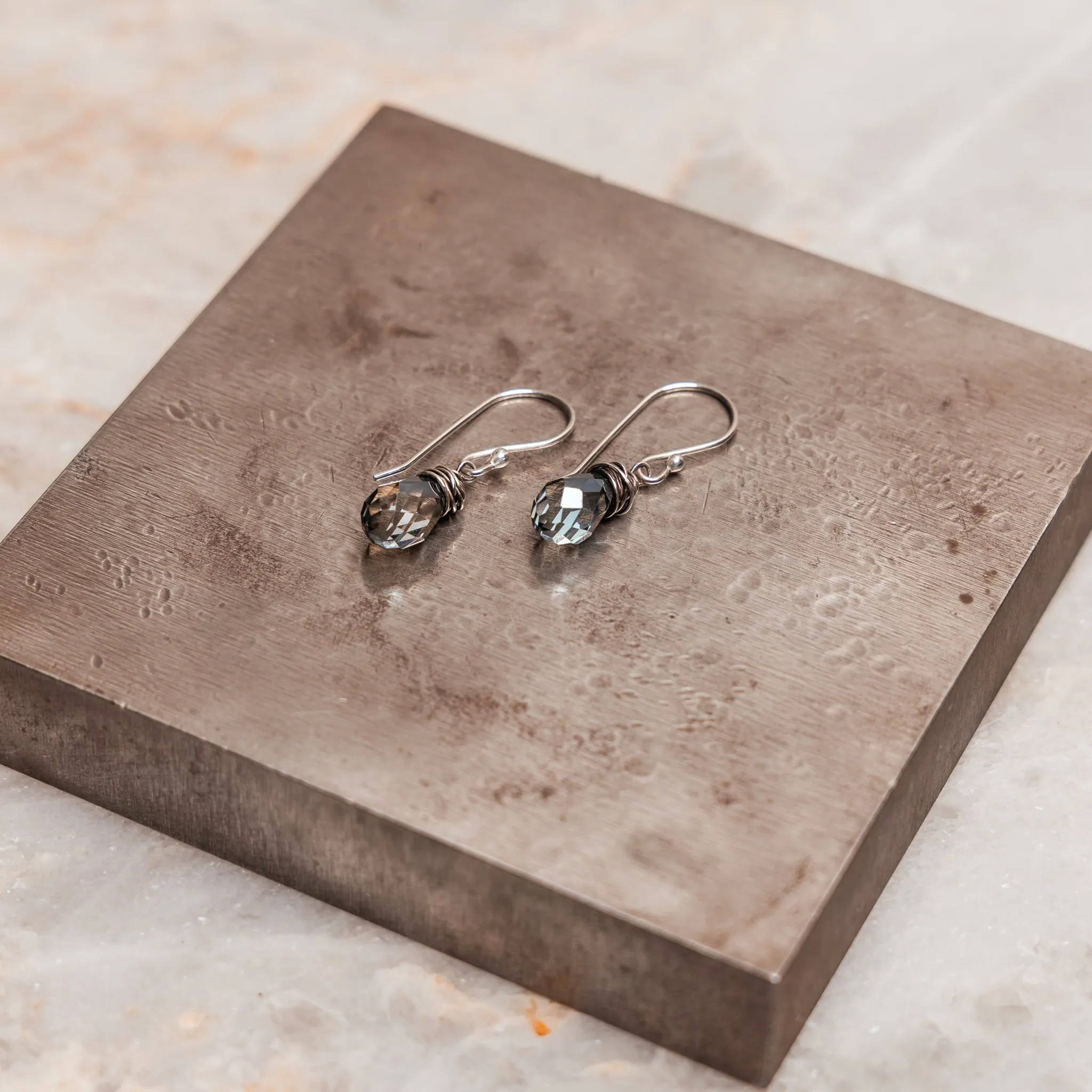 Lila Crystal Earrings