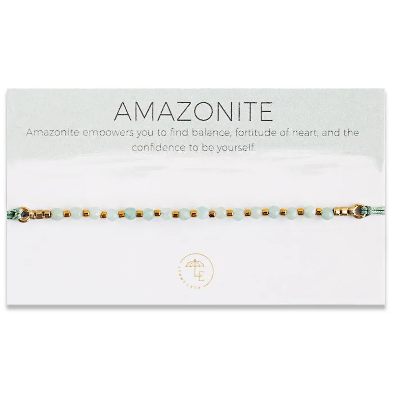 Lily Cord Bracelet, Amazonite