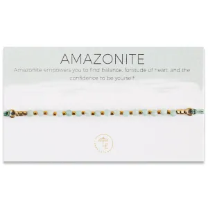 Lily Cord Bracelet, Amazonite