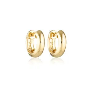 LINDA TAHIJA Solar Huggie Earrings - Gold Plated