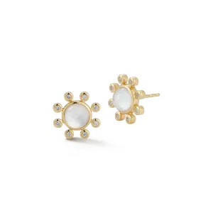 Little Dipper Studs - Pink Mother of Pearl