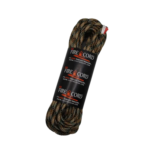 Live Fire- 550 Firecord- 25 ft. Multicam 550 lb. Tensile Strength