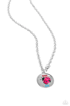 Lively Love Bug - Red - Ladybug "Love Bug" Paparazzi Short Necklace