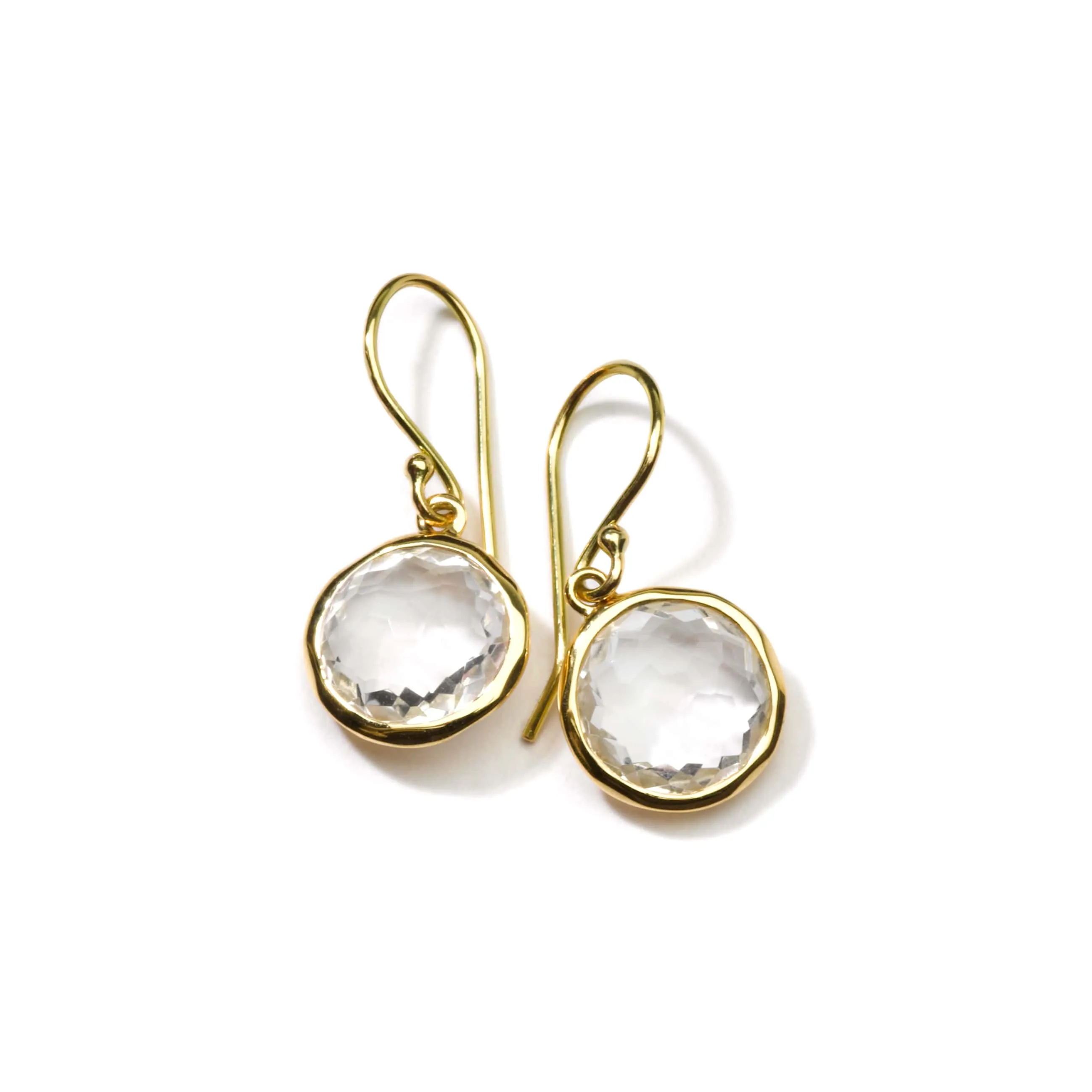 Lollipop® Small Single Drop Earrings 18K GOLD IN ROCK CRYSTAL