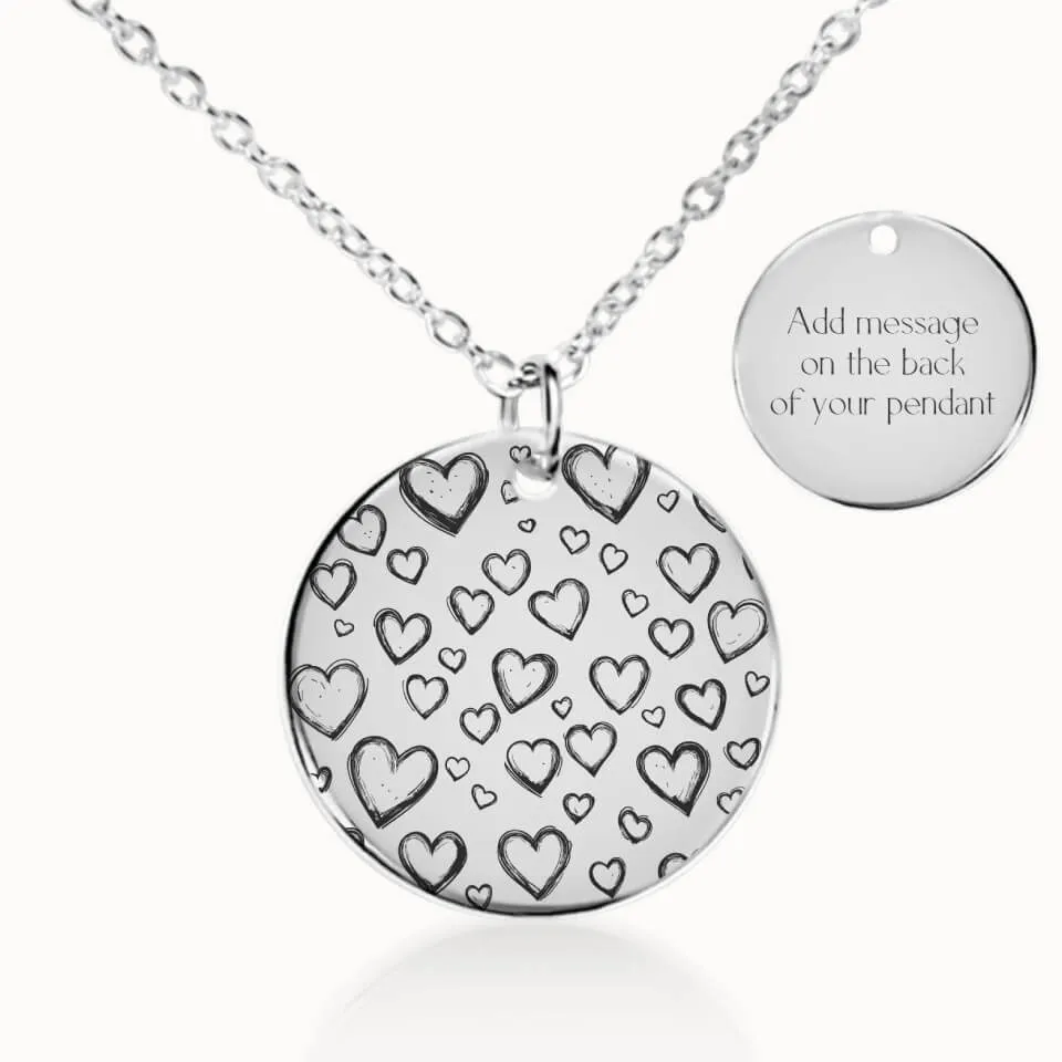 Love Coin Pendant on Fine Chain