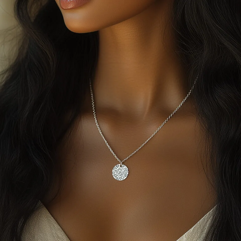 Love Coin Pendant on Fine Chain