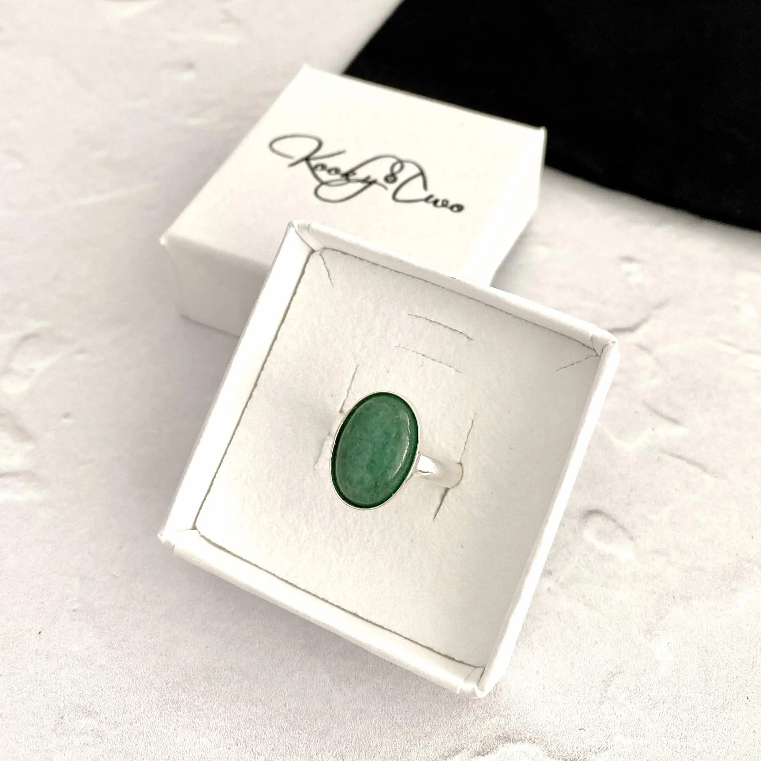 LUCK | Aventurine Gemstone Ring - Adjustable