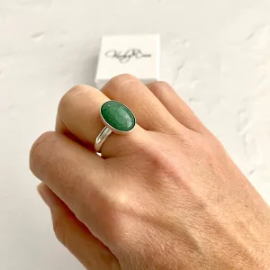 LUCK | Aventurine Gemstone Ring - Adjustable