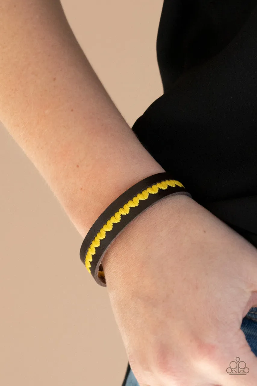 Made With Love Yellow Paparazzi Bracelet