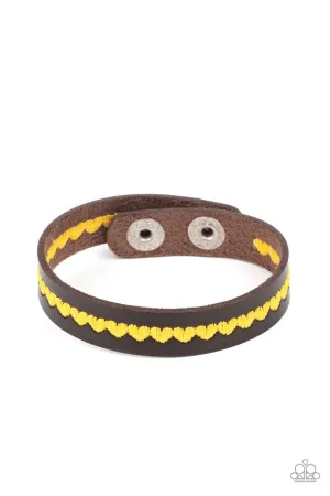 Made With Love Yellow Paparazzi Bracelet
