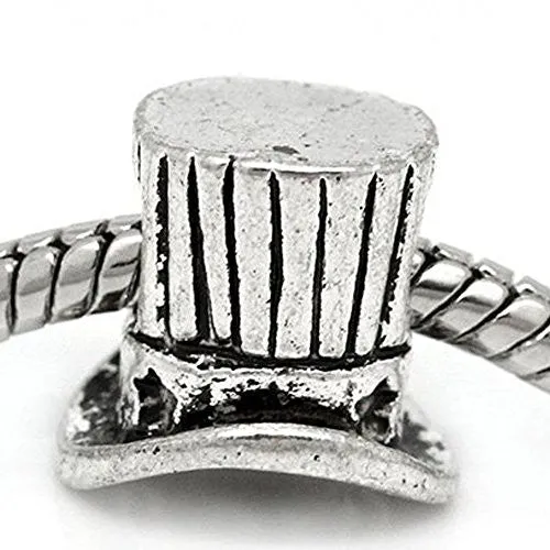 Magician Hat European Bead Compatible for Most European Snake Chain Bracelet