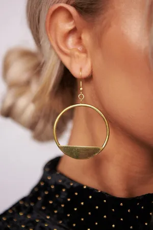 Making Memories Gold Earrings