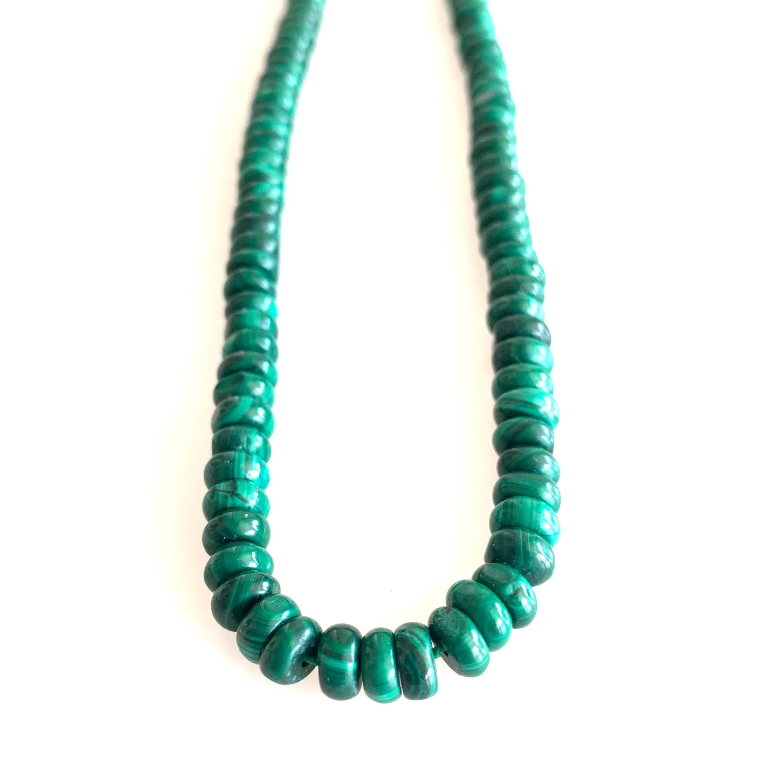 Malachite Gemstone Disc Necklace