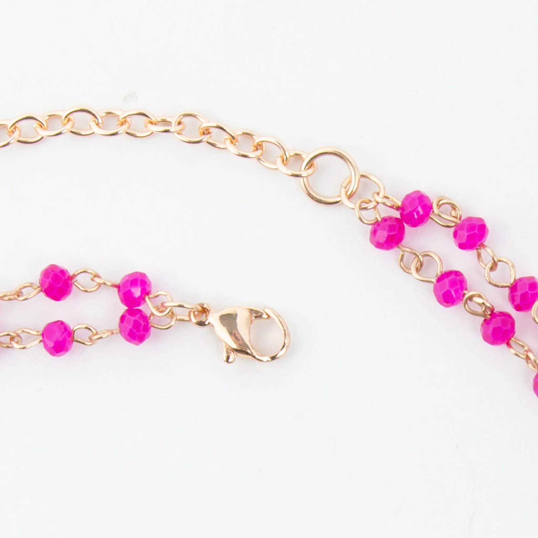 Malia Beaded Ring Pendant Necklace