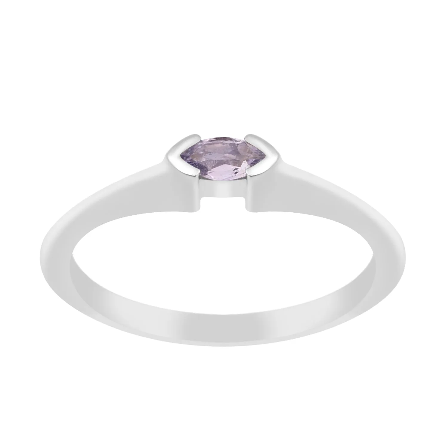 Marquise Cut 0.20 Ctw Tanzanite 925 Sterling Silver Women Wedding Ring
