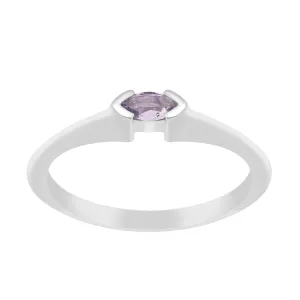 Marquise Cut 0.20 Ctw Tanzanite 925 Sterling Silver Women Wedding Ring