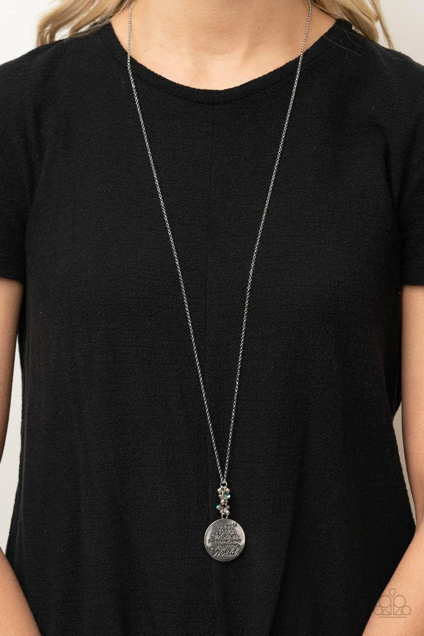 Maternal Blessings Blue Paparazzi Necklace