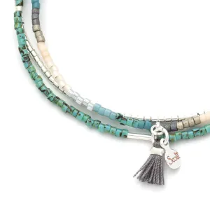 MB003 Chromacolor Bracelet Trio Turquoise Multi Silver