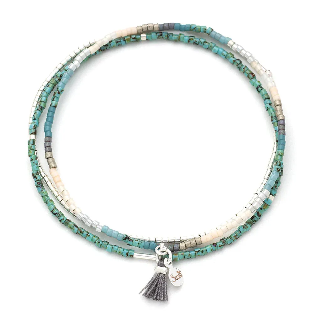 MB003 Chromacolor Bracelet Trio Turquoise Multi Silver