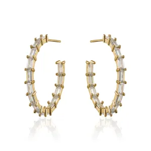 MEDIUM BAGUETTE HOOPS