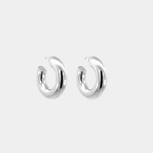 Medium Monaco Hoops Silver