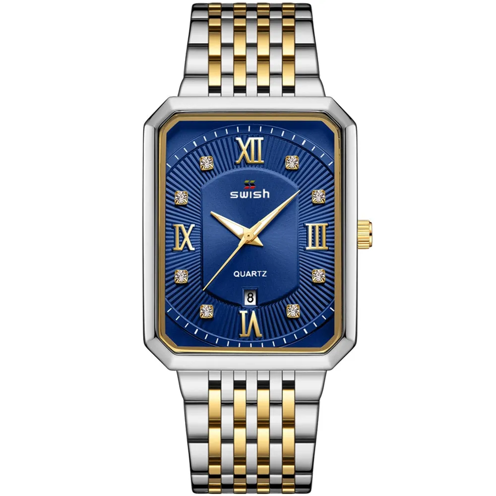 Men's Stainless Steel Chain Bracelet Watches