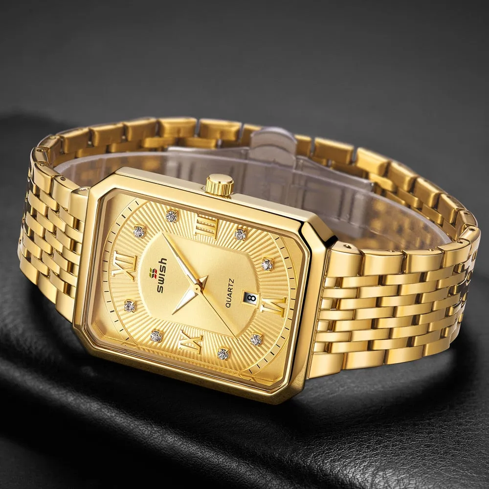 Men's Stainless Steel Chain Bracelet Watches