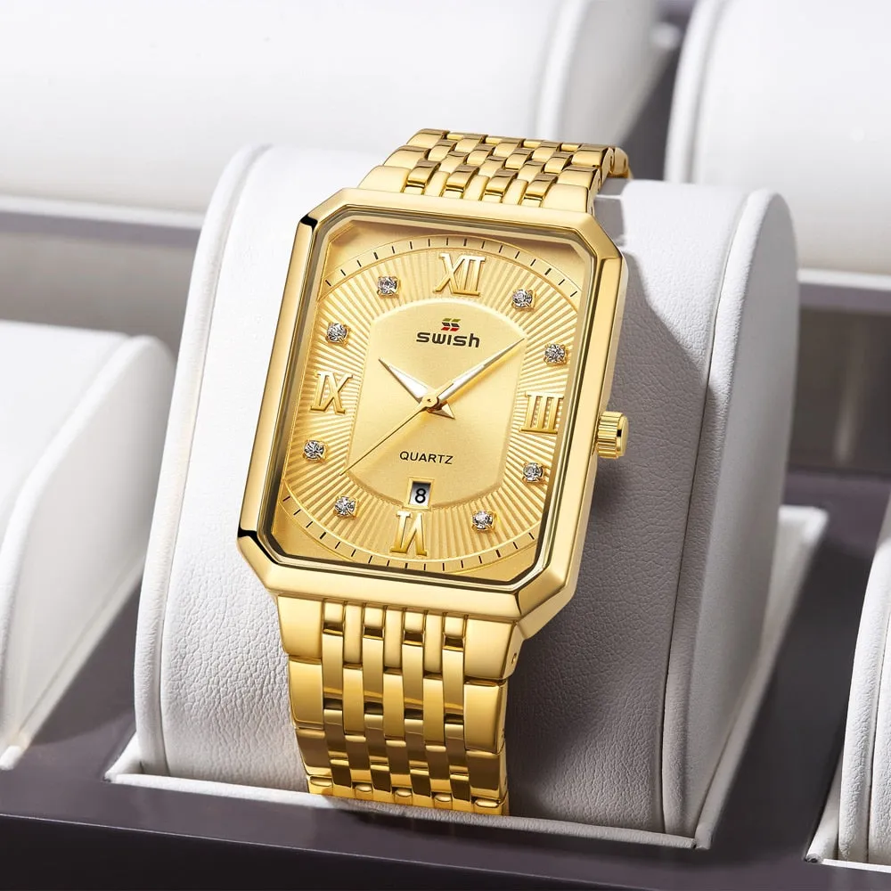 Men's Stainless Steel Chain Bracelet Watches