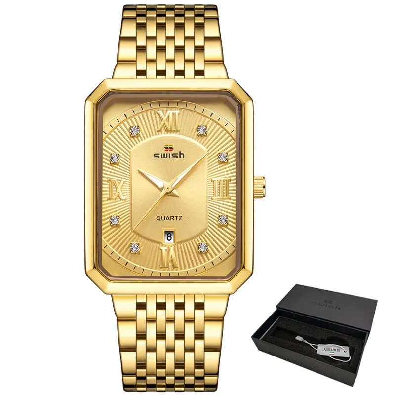 Men's Stainless Steel Chain Bracelet Watches