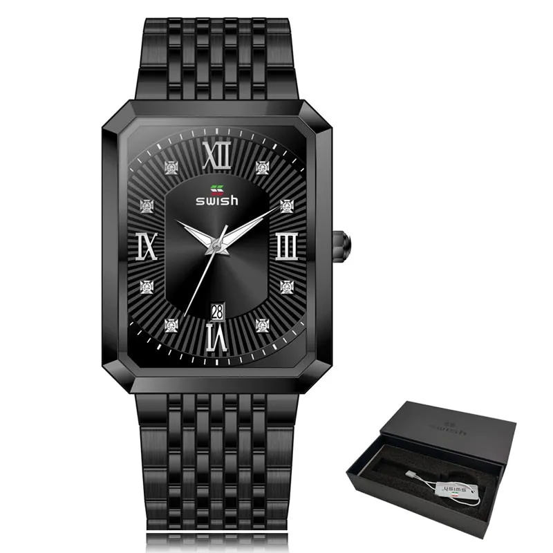 Men's Stainless Steel Chain Bracelet Watches