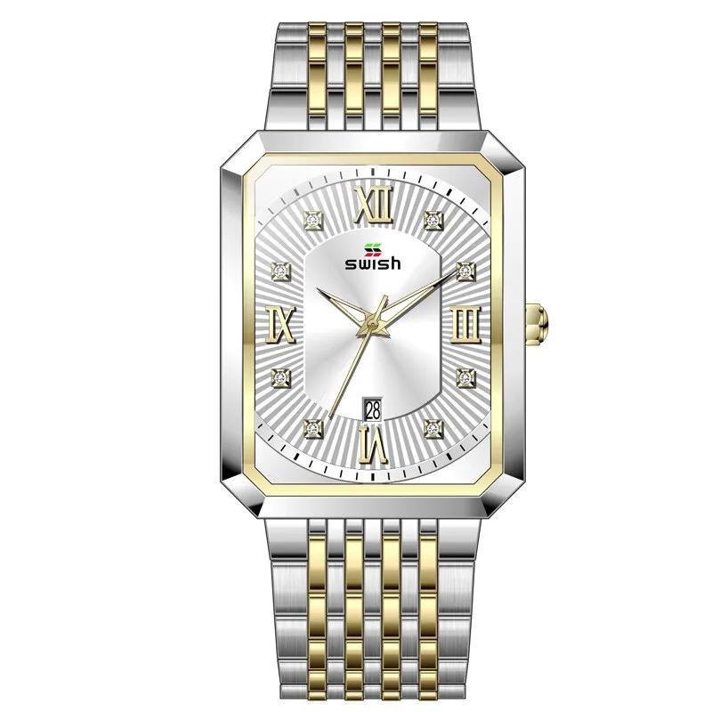 Men's Stainless Steel Chain Bracelet Watches