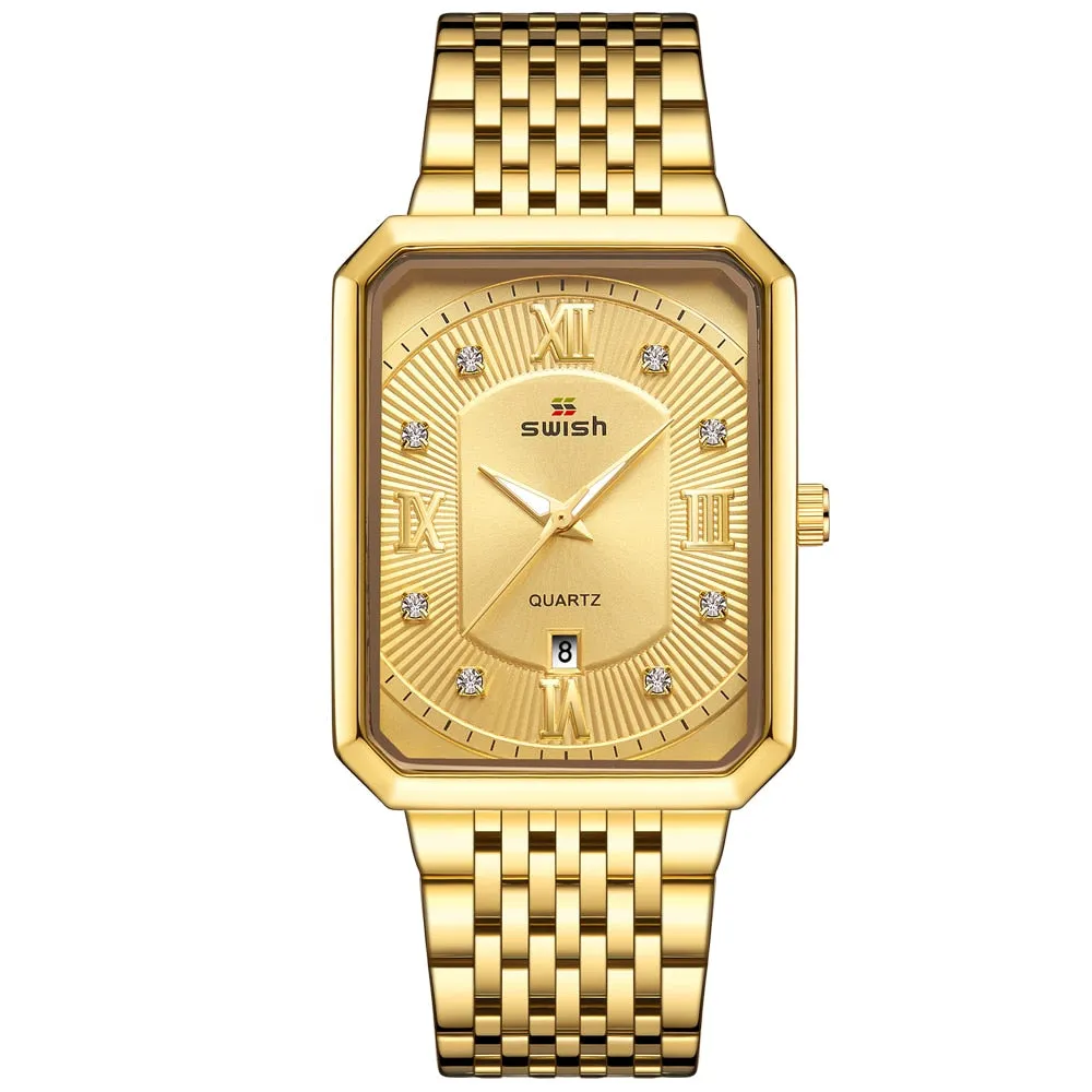 Men's Stainless Steel Chain Bracelet Watches