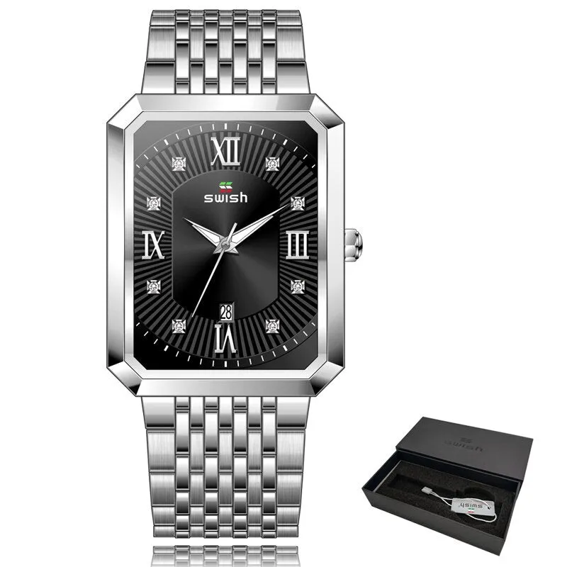 Men's Stainless Steel Chain Bracelet Watches