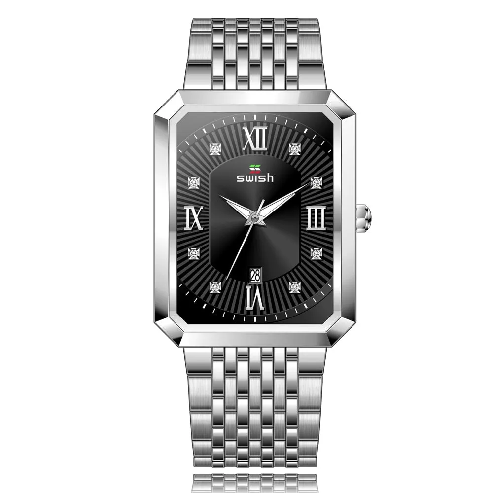 Men's Stainless Steel Chain Bracelet Watches