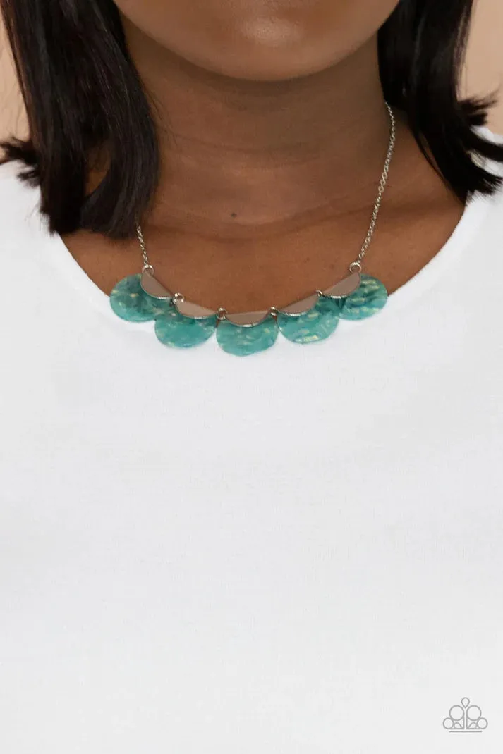Mermaid Oasis - Blue (Shell-Like Iridescence) Necklace
