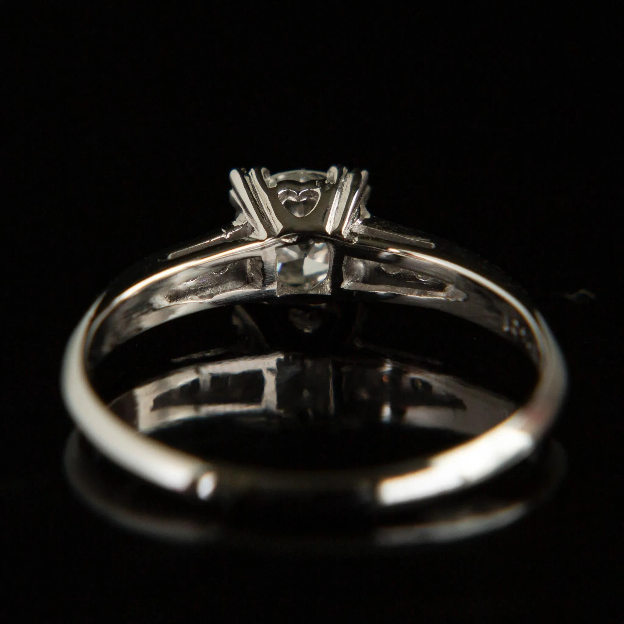 Mid Century Platinum Diamond Ring | Circa 1950