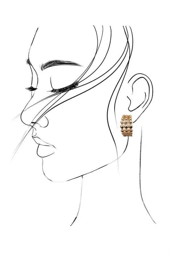Mini Bead Ball Hoops