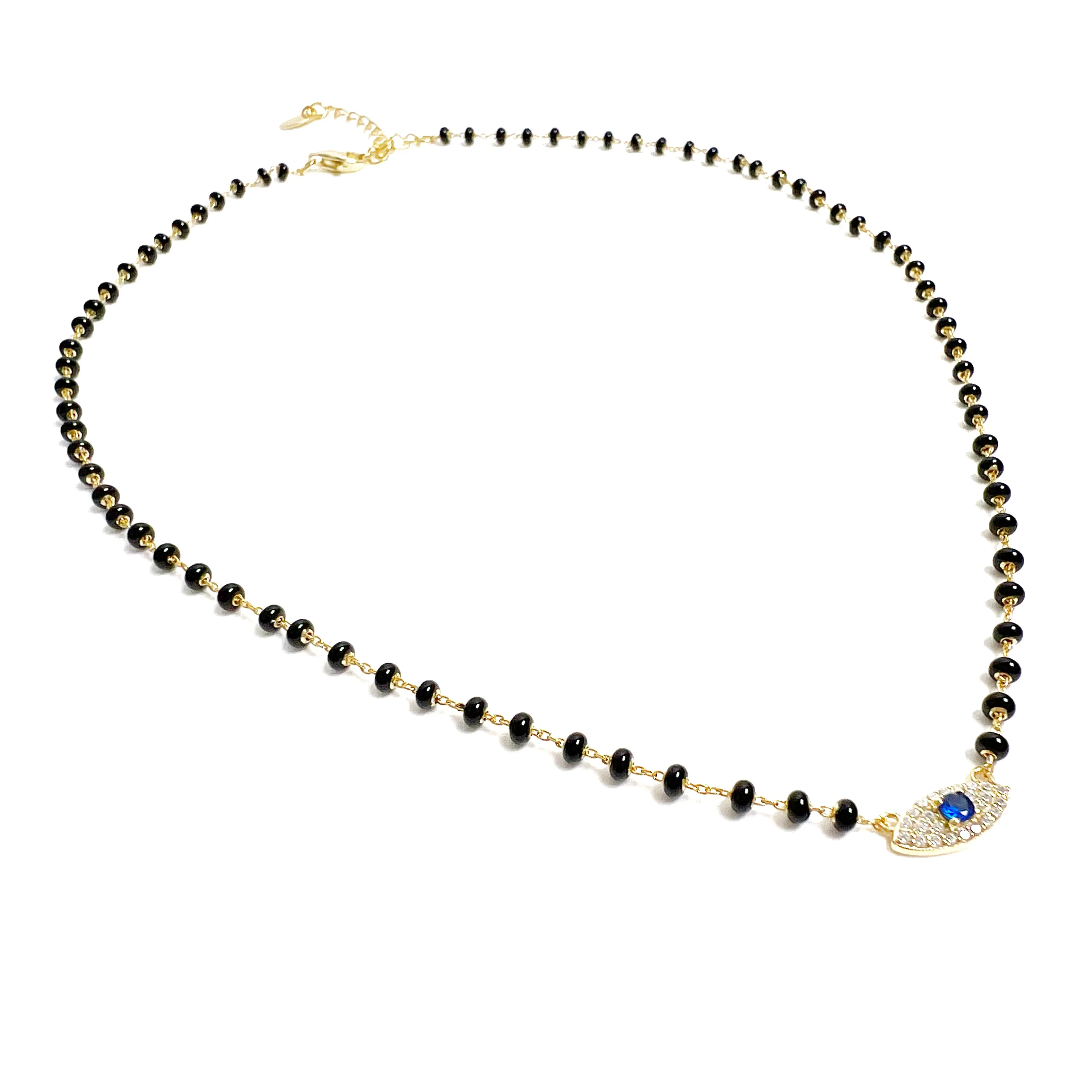 Mini Color Disc Eye Necklace