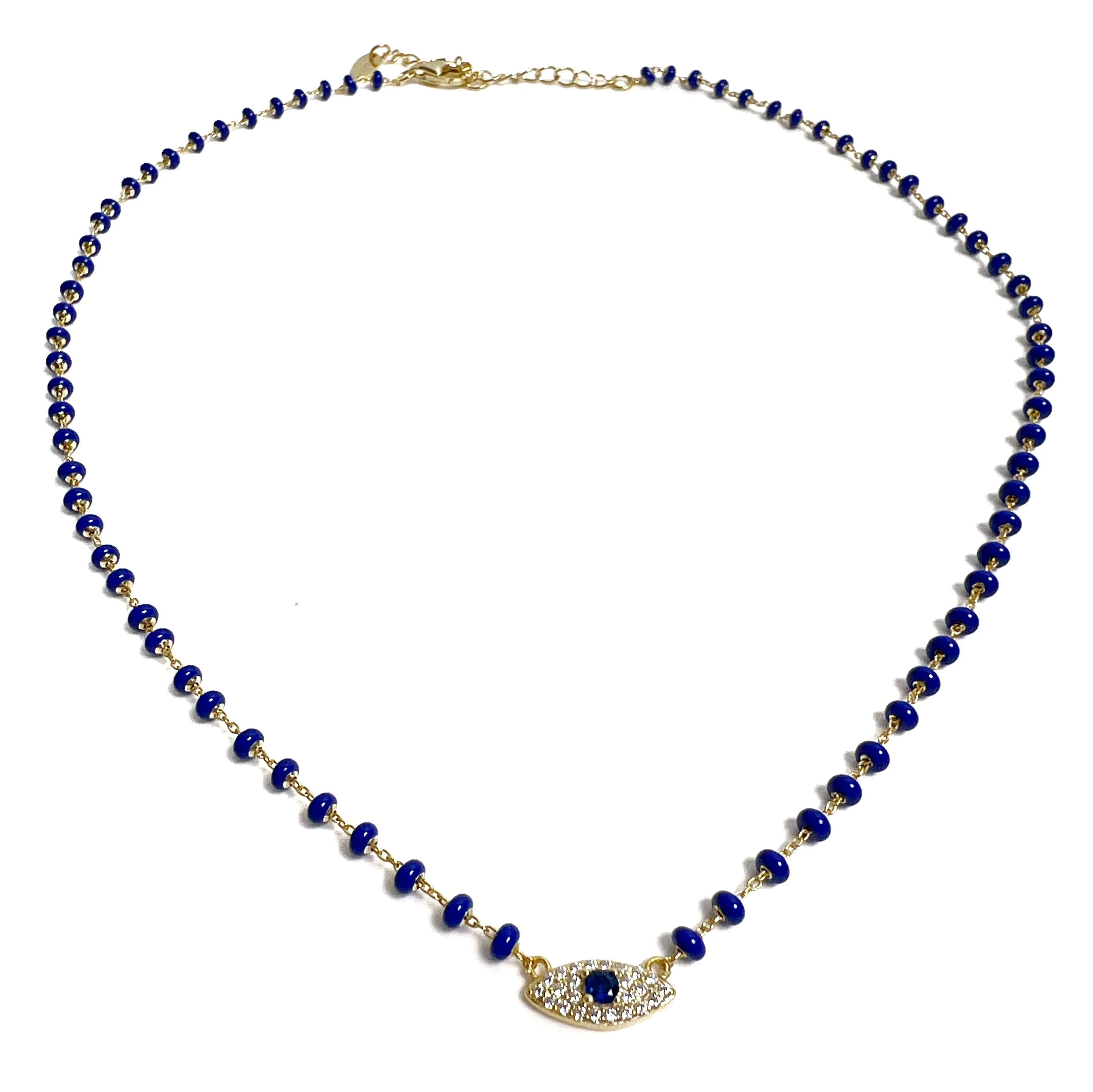 Mini Color Disc Eye Necklace
