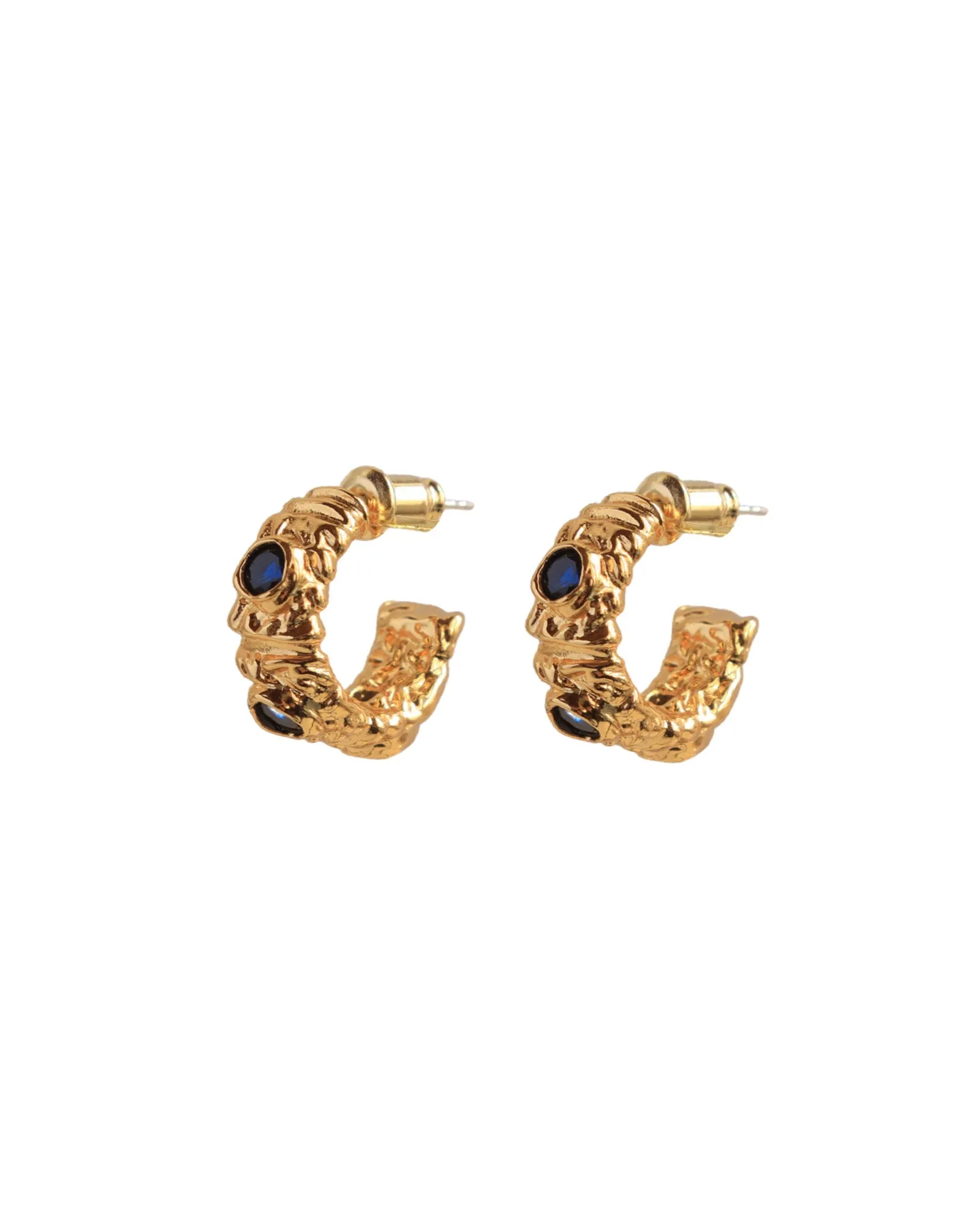 Mini Sapphire Hoops
