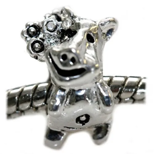 Miss Piggy Charm European Bead Compatible for Most European Snake Chain Bracelet