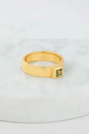 Montana Peridot Ring Sz 7 by Zafino - Gold
