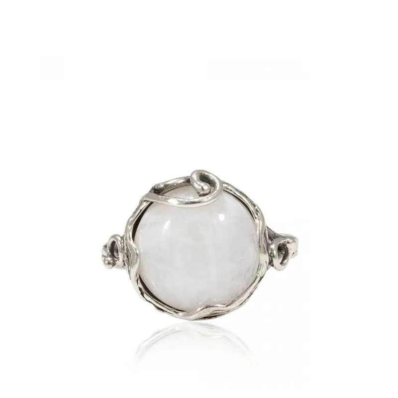 Moonstone Silver Sizable Ring