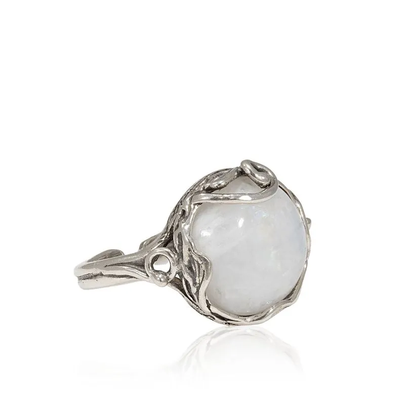 Moonstone Silver Sizable Ring