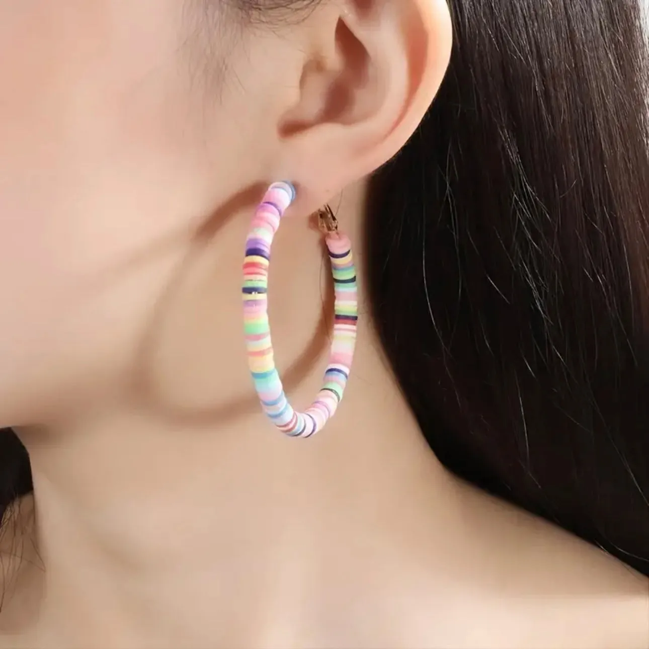 Multicolor Hoop Earrings