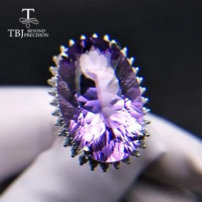 Natural Amethyst Gemstone Ring