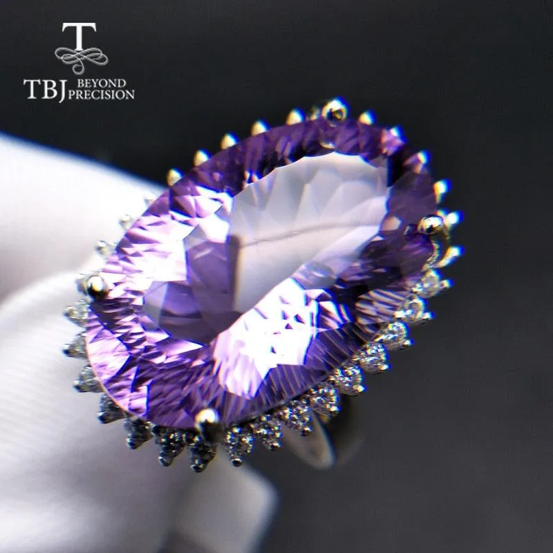 Natural Amethyst Gemstone Ring