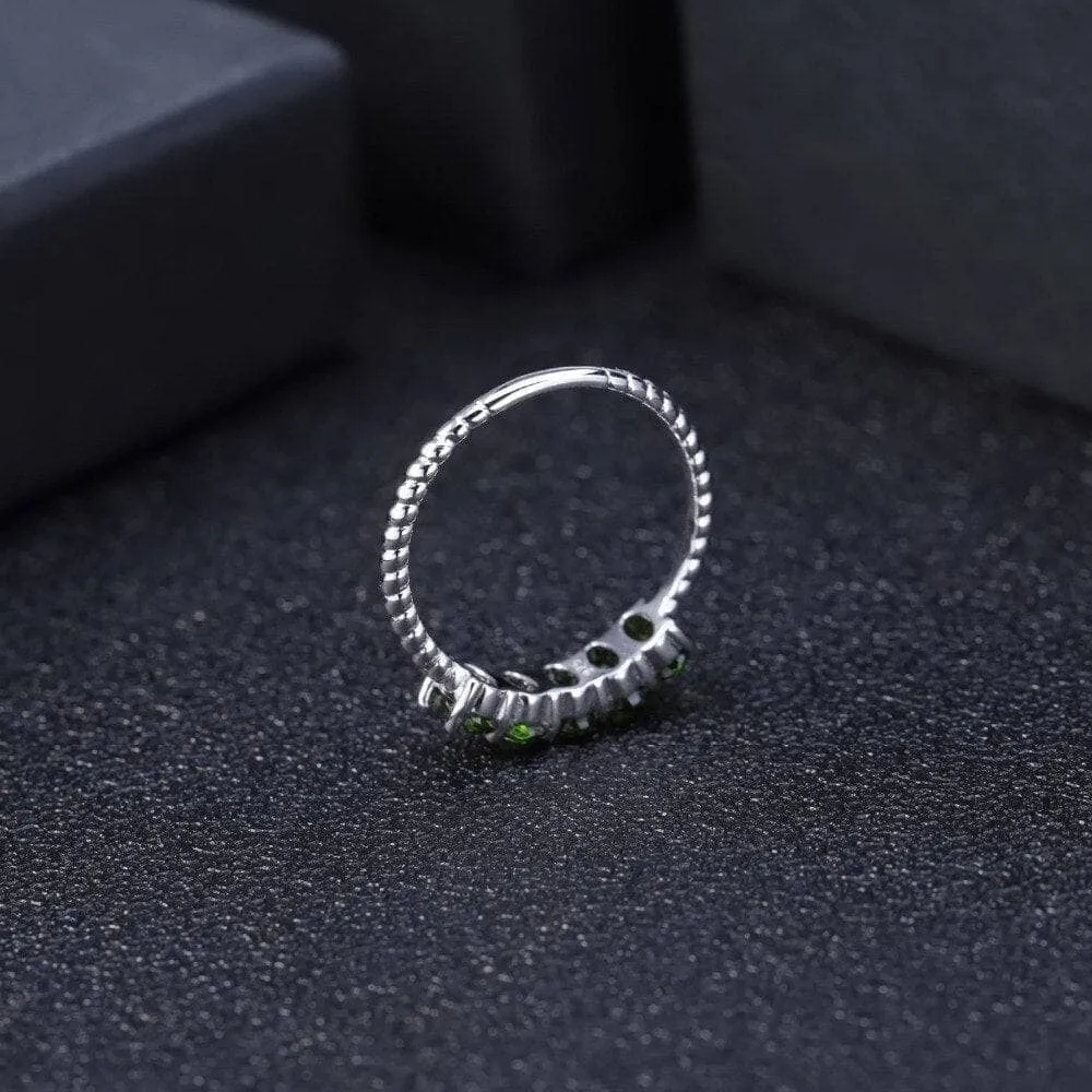 Natural Chrome Diopside Gemstone Ring