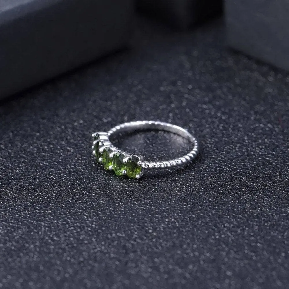 Natural Chrome Diopside Gemstone Ring
