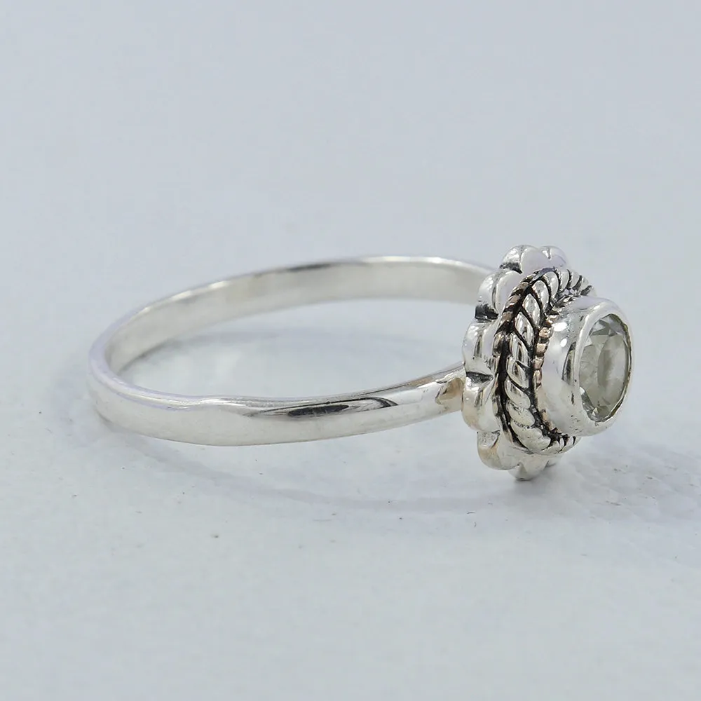 Natural Garnet Gemstone 925 Sterling Silver Ring